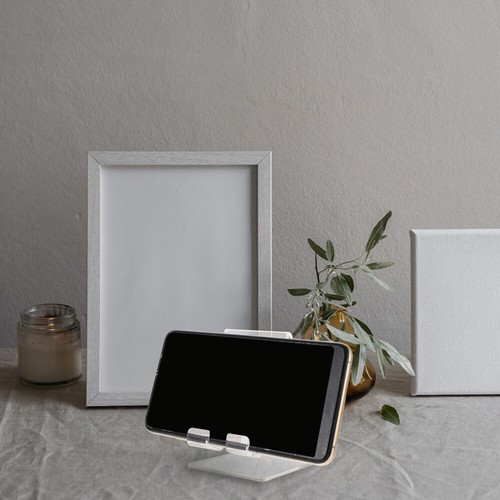 Transparent Phone Holder Office Cell Stand for Desk Desktop Telephone - 第 5/12 張圖片