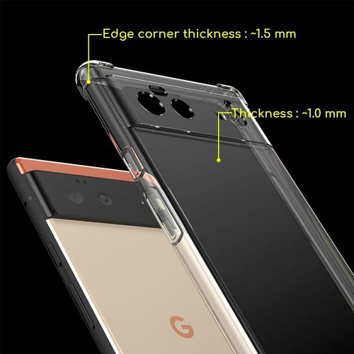 Coque + 2 VERRES Trempés Google Pixel 6 Etui Silicone Rebords Renforcés Antichoc - Photo 2 sur 9