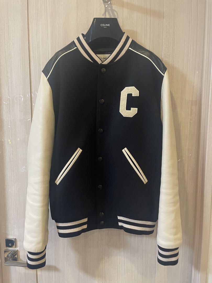 celine テディジャケット48 Celine Teddy Jacket 48 Blouson Stadium Jean | eBay
