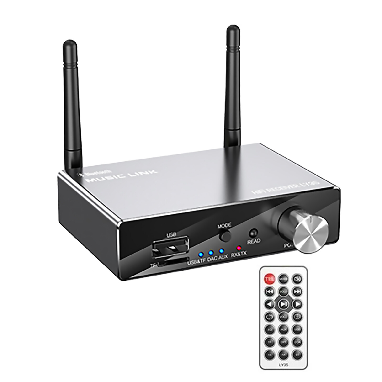 1 PC Bluetooth 5.3 Audio Adapter Transmitter Receiver with Remote Control