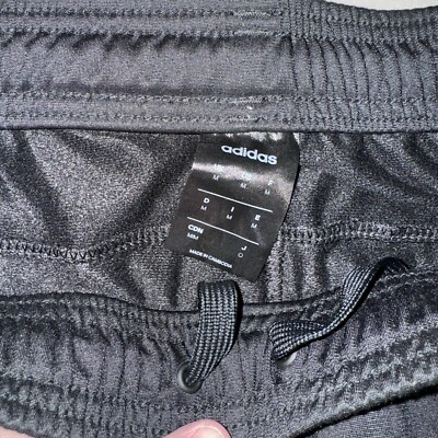 ADIDAS sz M Mens ESSENTIALS 3-STRIPES TAPERED PANTS ZIP POCKETS DU0467