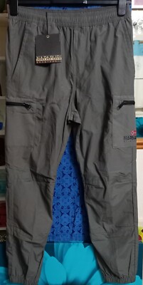 Napapijri Malbury Cargo 3 Track Pants in Gray Granite (Multiple Sizes Available)