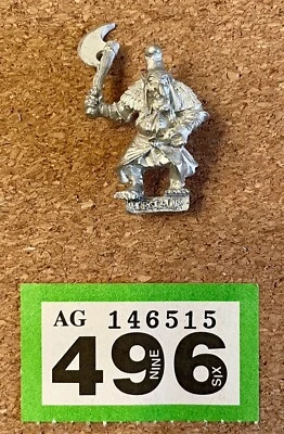 Warhammer Chaos Dwarf Hobgoblin Warrior Rare 90s Metal Games Workshop OOP Axe Gw - Photo 1/2