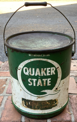 USA VINTAGE QUAKER STATE 5ガロン缶 1980s Vintage Quaker State 5 Gallon Motor Oil Can | eBay