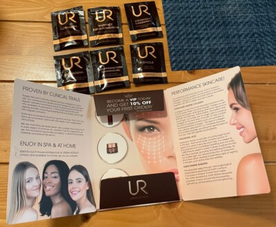Urban Retreat 6 Sample Packs Ultraderm Day Cream Dazzle Gold Mask Eye Contour