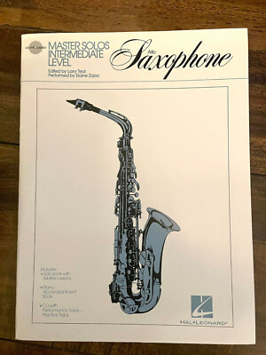 MASTER SOLOS INTERMEDIATE LEVEL ALTO SAX BOOK BY HAL LEONARD