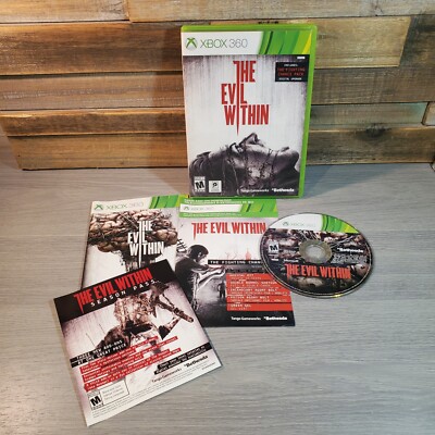 The Evil Within Xbox 360  Complete Manual Inserts Fighting Chance Pack Horror
