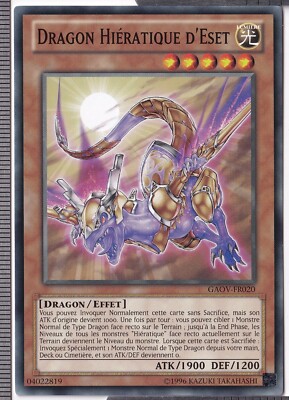 Hieratischer Drache von Eset 2. Edition - GAOV-FR020 - Französische Yu-Gi-Oh Karte
