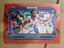 Cason Wallace 2023 Prizm Draft Rookie RC #12 Image Variation FOTL RED Shimmer /9