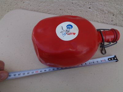 Ancienne Gourde rouge Alu * Le Grand Tetras * 1 litre vintage 70's - Collection