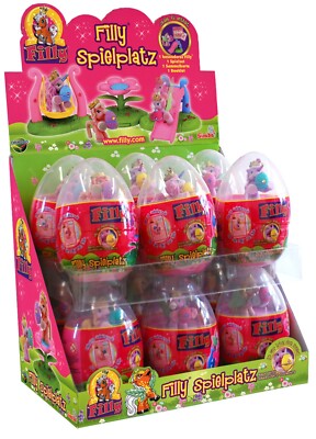 DRACCO Filly Spielplatz im Ei - Display mit 12 Eiern - Kult - Pferde - Einhorn