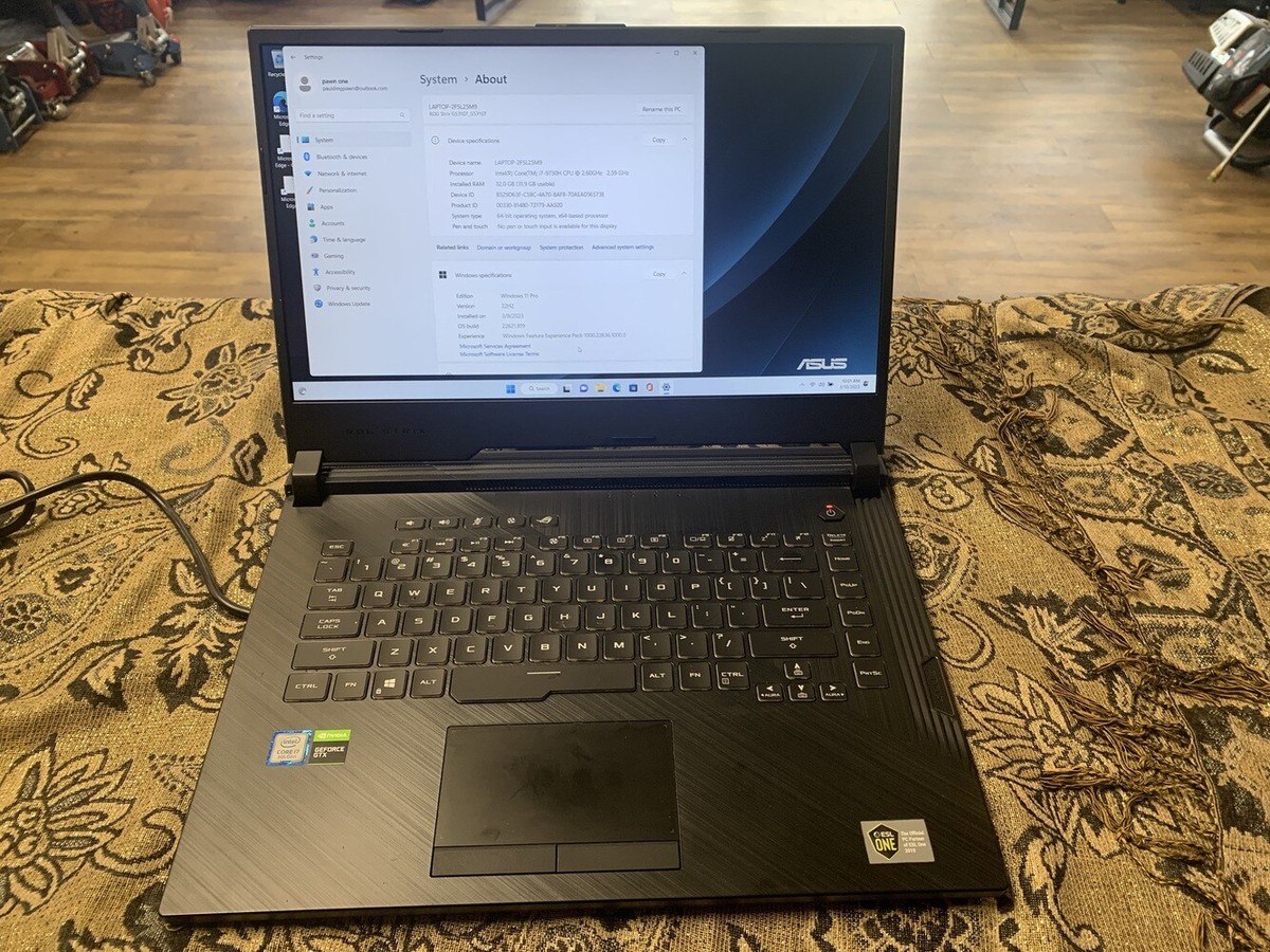 ASUS ROG Strix - 9462NGW -G531GT-B17N6 - SSD - 32GB -1TB 