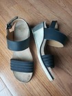 PLDM Palladium Size 38 US 7 Black Ankle Strap Wedge Platform Sandals Shoes — photo 1