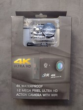 new IPM 4K Waterproof 12MP Ultra HD Action Camera with Wi-Fi, 170deg. A HD...