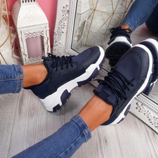 womens navy trainers size 6