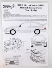 Renaissance Ford Sierra Cosworth GrA 1:24 Tk 24/94 Model Kit Conversion