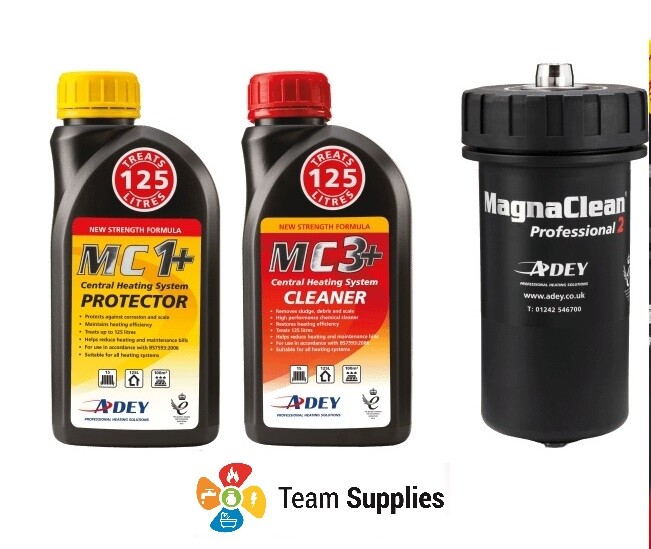 Adey Magnaclean Professional Pro 2 Boiler Filter 22mm With MC1+ u0026amp; MC3+  Chemicals | eBay
