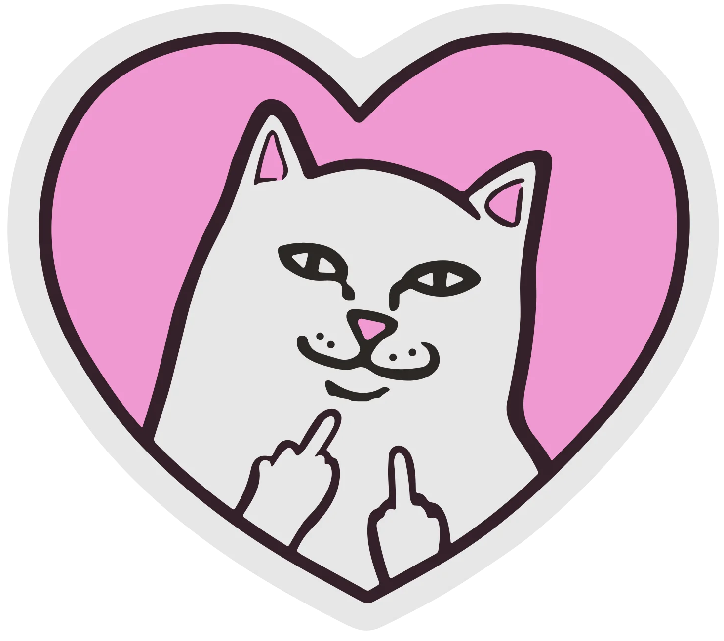 Ripndip sticker cat weatherproof  bumper vinyl decal