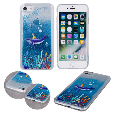Ozean2 LIQUID Glänzend Flüssig Meer Muster Tasche Case Hülle Apple iPhone 7 Plus