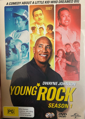 Young Rock Season 1 region 4 DVD (2 discs) Dwayne Johnson comedy tv series