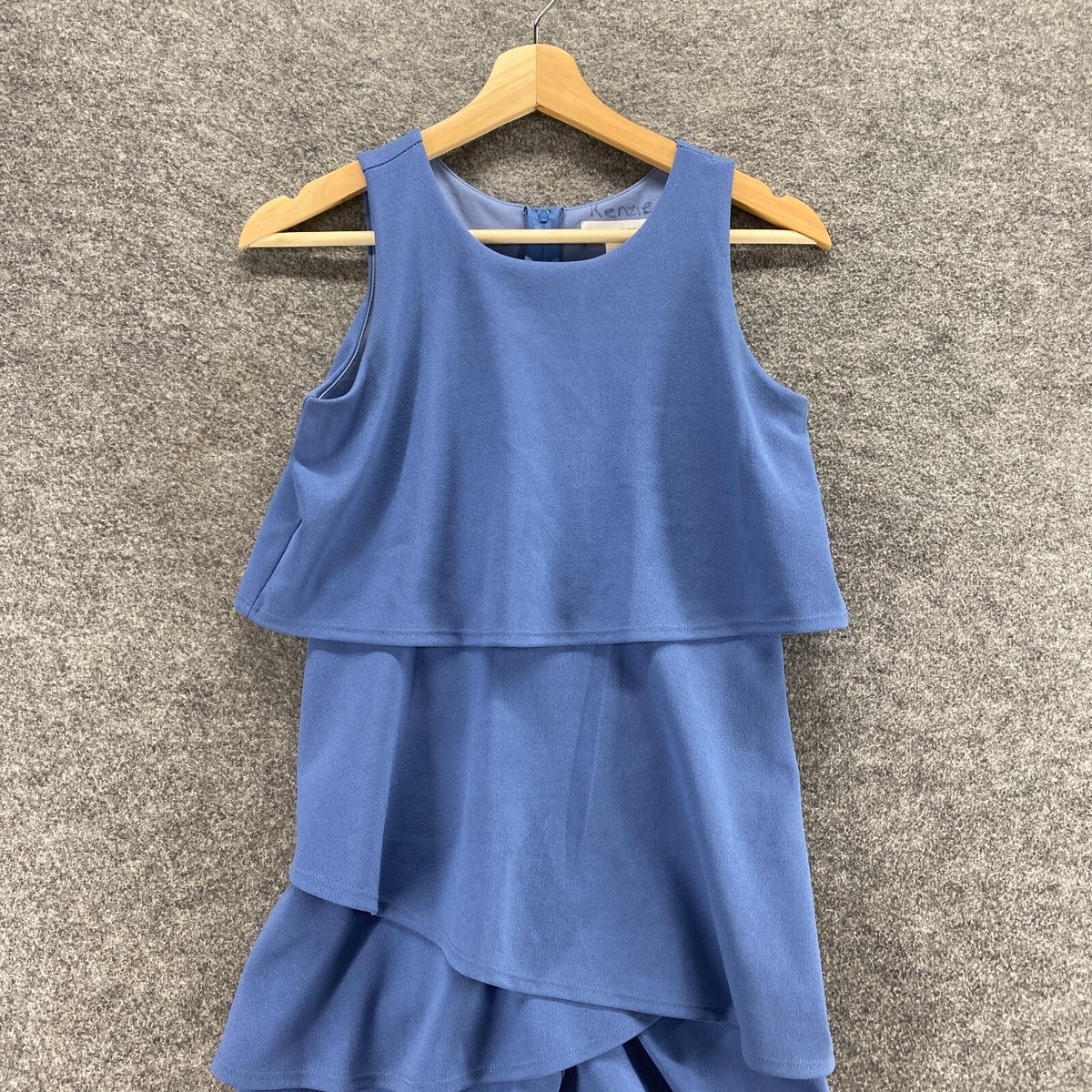 Honey And Rosie Jumpsuit Girls 12 Blue Sleeveless Zipper Lined