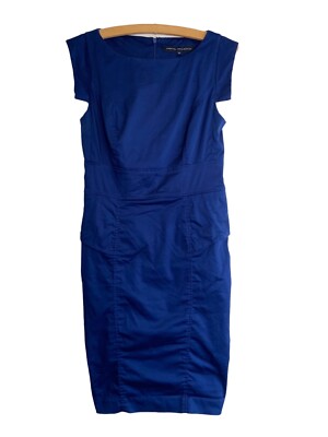 FRENCH CONNECTION Royal Blue Dress Size 12 Fits 10 Sheath / Pencil Smart  Office | eBay UK