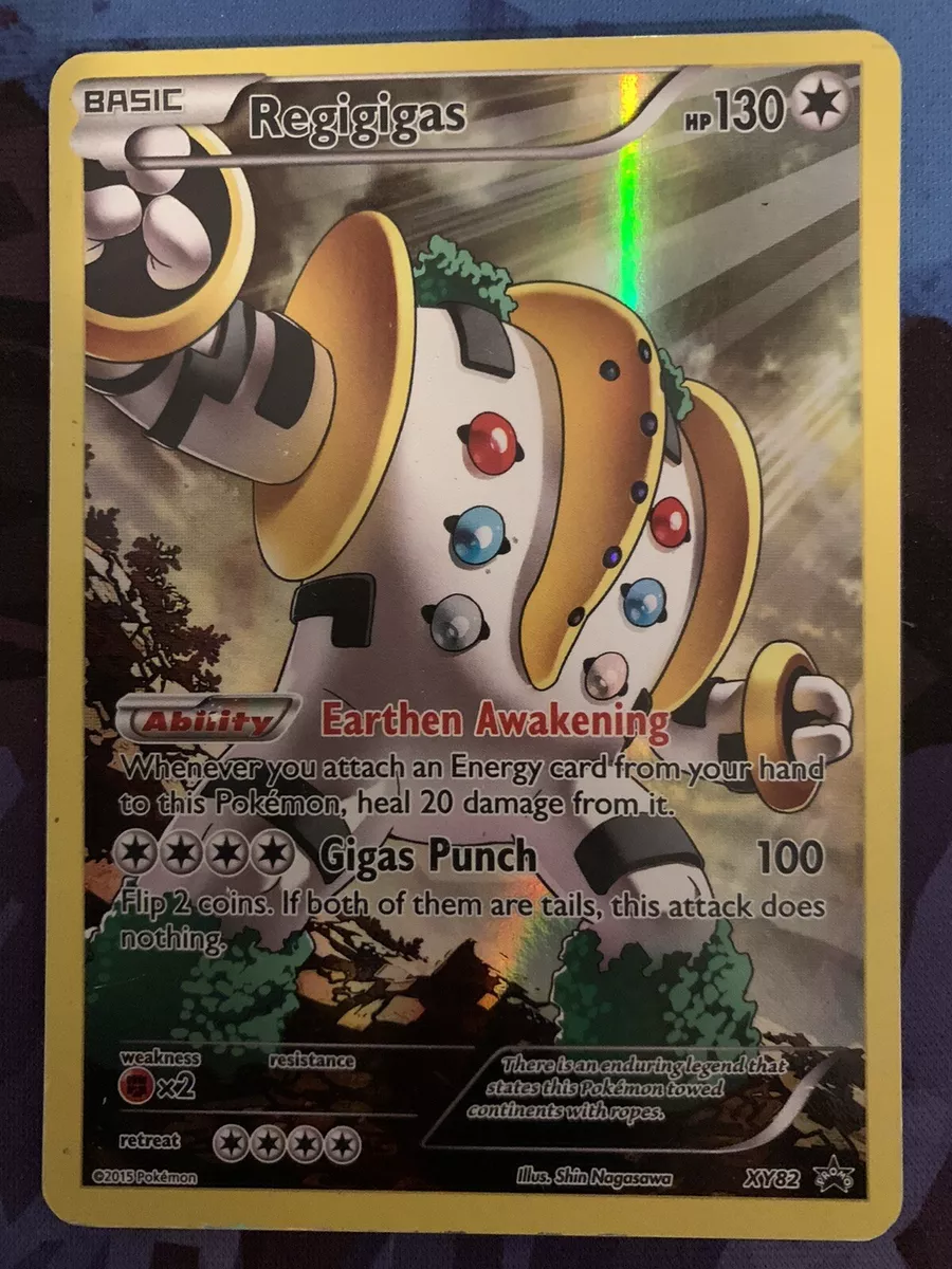  Pokemon - Regigigas (XY82) - XY Black Star Promos - Holo : Toys  & Games