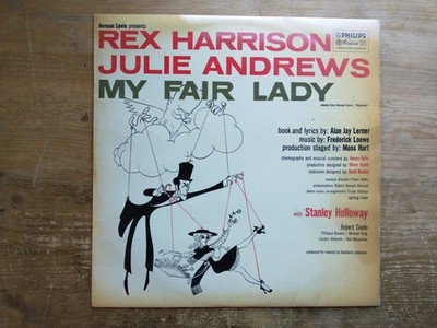 Rex Harrison Julie Andrews My Fair Lady VG+ Vinyl LP Record Album RBL 1000 (AM)