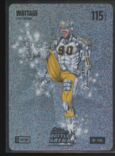 2026 Bo Jackson Battle Arena WATTAGE TJ Watt Icons Battlefoil Steel IBF-286