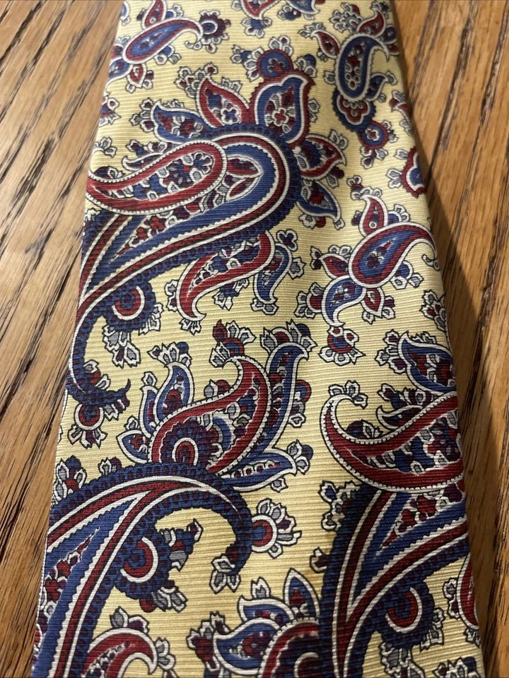 Vintage EUC Mark Shale Silk Paisley Tie Men’s Necktie USA Made - Image 3 of 4