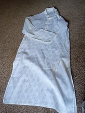 Classic Indian Mens Shirt White Formal Size 40