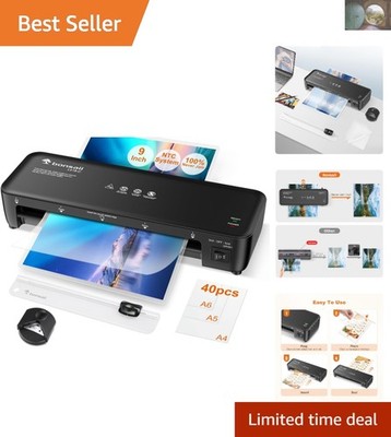 Laminator Machine 9 Inch with Corner Rounder & Paper Cutter - Ideal for All Uses