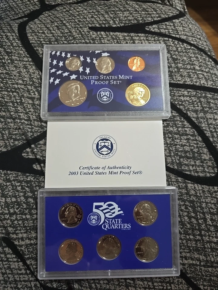 2003-S U.S. Mint Proof Set of 10 Coins with Box & COA - Image 2 of 3