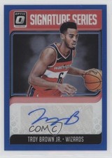 2018-19 Donruss Optic Signature Series Blue Prizm 1/25 Troy Brown Jr Auto 07gz