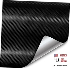Xpo Black Carbon Fiber Car Wrap Vinyl Roll With Air Release 1.5ft X 5ft