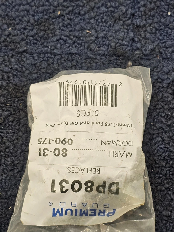 (CANTIDAD 15) Tapón de drenaje de cárter de aceite Premium Guard DP8031 para Ford Maverick 2024 Foto 3 de 4