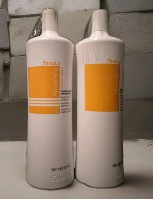 Fanola Nourishing Shampoo & Conditioner 1000ml | Reparaturset für trockenes, geschädigtes Haar