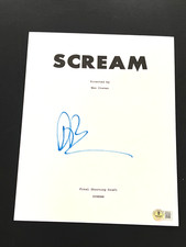 DREW BARRYMORE SIGNED AUTOGRAPH MOVIE SCRIPT SCREAM BECKETT BAS COA X5