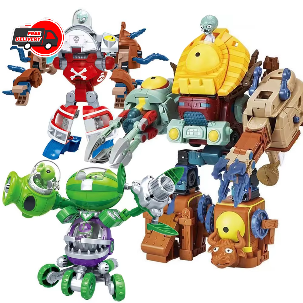 Plants vs Zombies 5 in 1 Assembly Deformation Boss Robot PVZ