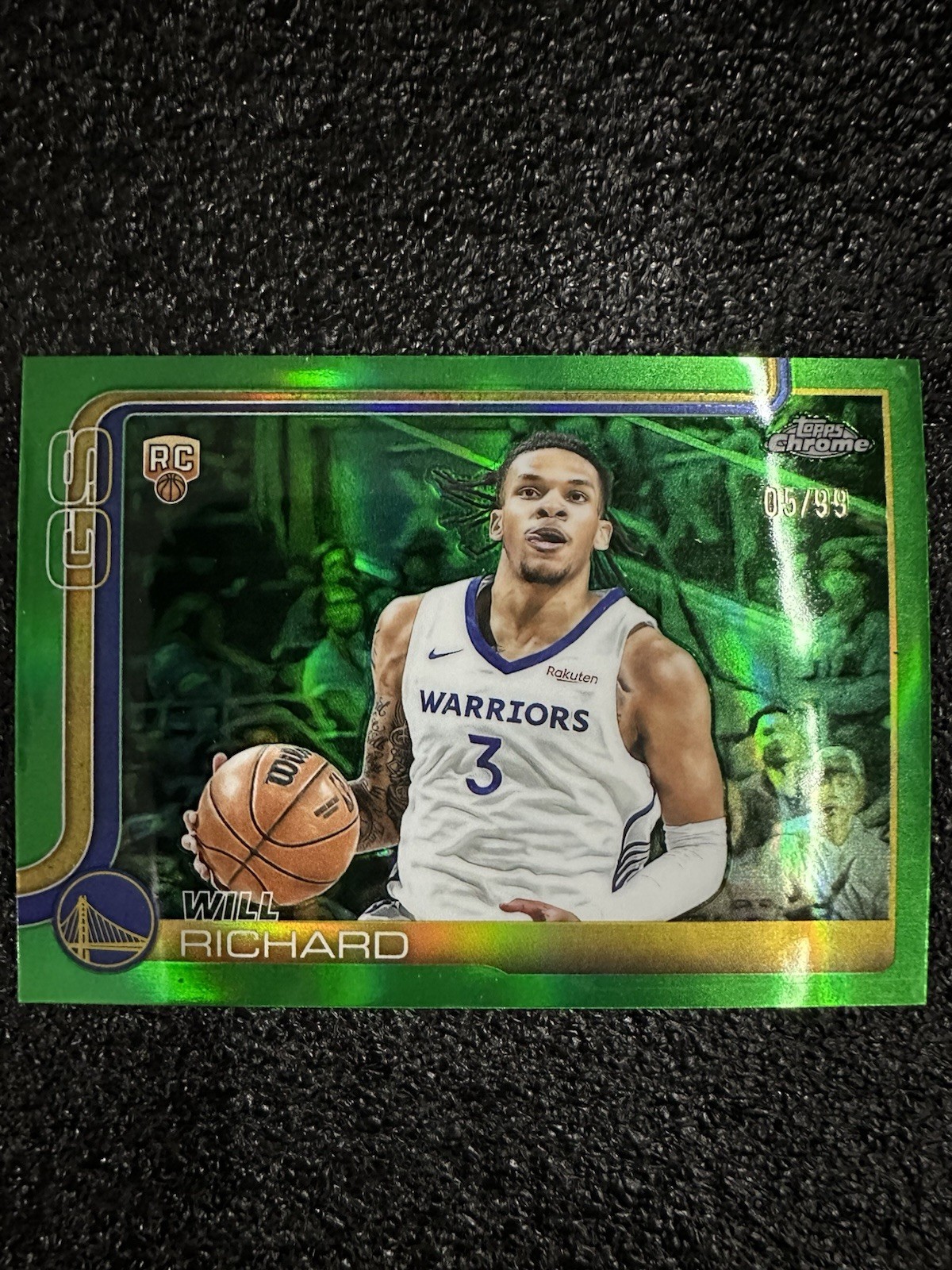 2025-26 Topps Chrome Will Richard Green Refractor Rc #287 #05/99 Sp