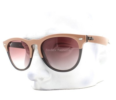 Ray-Ban Iris Sunglasses RB 4471 6633/8H Unisex Beige on Crystal Gray with Case