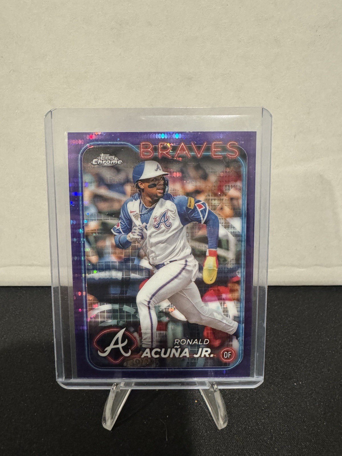 2024 Topps Chrome - Ronald Acuna Jr #250 Purple Sonar Refractor /275