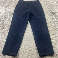 NWT Brooks Brothers Corduroy 346 Pants Blue Mens 34x30 Straight Leg