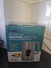 CELLO-KE185-SG Digital Electric Kettle with Temperature Control 1.7L 3Kw Power