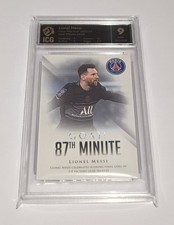 2022 Futera 87th Minute Goal Soccer Card Lionel Messi Cracked Ice 003/005