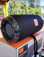 Bluetooth Speaker Portable Wireless Rechargeable For Smartphones Black