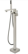 Freestanding Bathtub Tub Faucet - Brushed Nickel W/ Hand shower