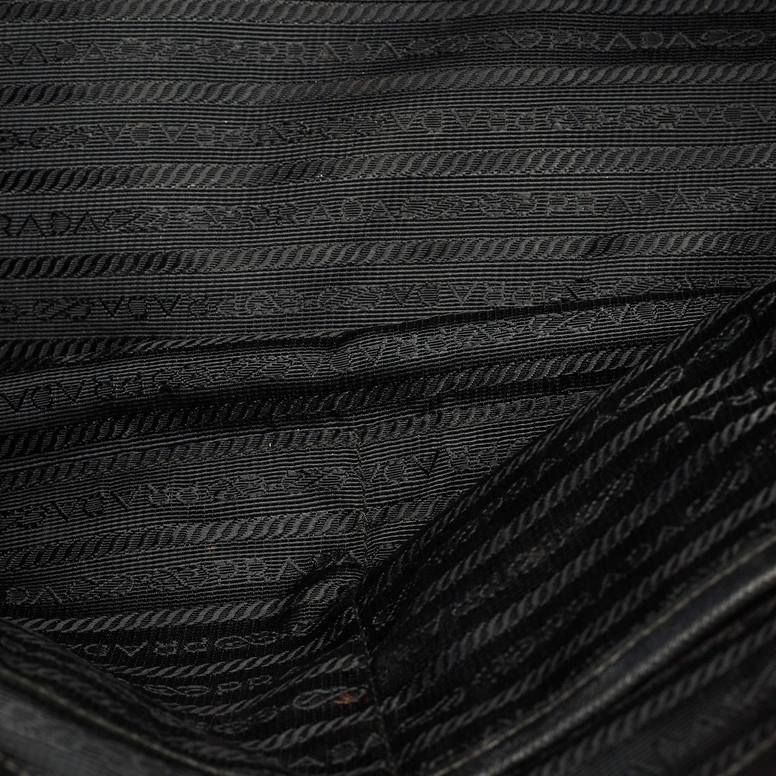 Prada Black Saffino Leather Medium Double Zip Tote thumbnail 11