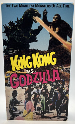 Vintage 1963 John Beck KING KONG VS. GODZILLA Collectible Horror 1987 VHS VIDEO