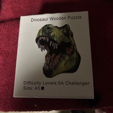 A5 Wooden Dinosaur Puzzle   Fun, Challenging  Gift-Ready 